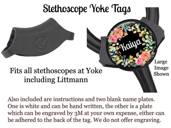 Nurse Badge Reel, Personalized Retractable ID Holder, Blond Hair Caucasian Customized Lanyard, Carabiner, Stethoscope, Mylar N1072