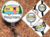 Happy Camper Badge Reel