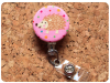 Fabric Hedgehog Badge Reel, Retractable Lanyard ID Holder, Brooch Pin, Key Ring, Zipper Pull, Bookmark Planner Clip, Magnet   F117