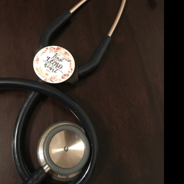 Bible Verse Stethoscope Tag