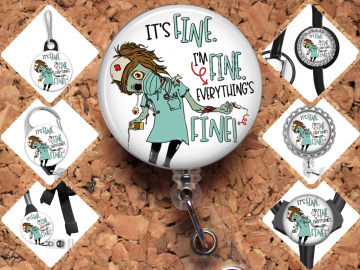 Zombie Nurse Badge Reel ID Holder, 8088