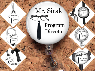 Business Person Badge Reel, Masculine Badge Reel 8091