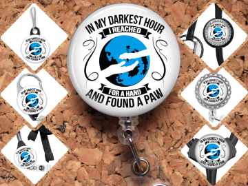 Pet Love Badge Reel Id Holder 8101
