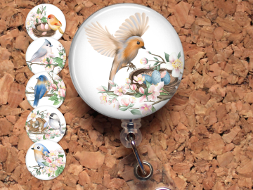 Bird Badge Reel Id Holder 8117