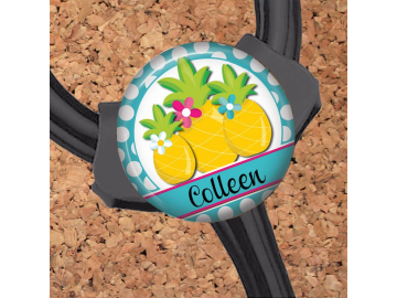 Pineapple Stethoscope ID Tag, Choose from 22 Images,  Cardiology Stethoscope Tag, Fits All Stethoscopes At The Yoke including Littmann