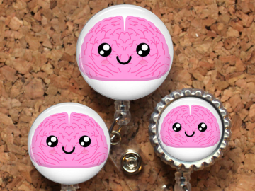 Brain Badge Reel, Retractable ID Holder, Radiology Lanyard, Badge Pull, Card Holder, Carabiner, Stethoscope Tag, The Badge Patch, Mylar