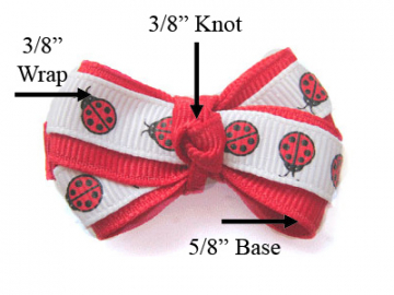 Build a Wrapped Medium Dog Hair Bow
