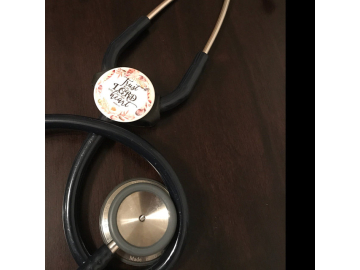 Bible Verse Stethoscope Tag