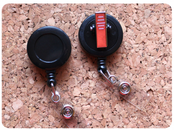 Standard Black Badge Reel with 360 Swivel Clip